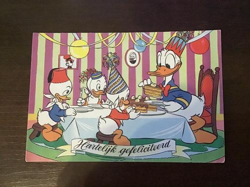 Donald Duck Disney verjaardagskaart uit 1955.   96, Verzamelen, Ansichtkaarten | Themakaarten, Gelopen, 1940 tot 1960, Kinderen