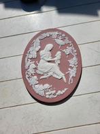 Uniek plaquette franklin porzellain Jasperware bisque, Antiek en Kunst, Ophalen of Verzenden