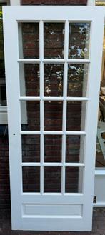 2x binnendeur, Doe-het-zelf en Verbouw, 80 tot 100 cm, Gebruikt, Ophalen of Verzenden, Glas
