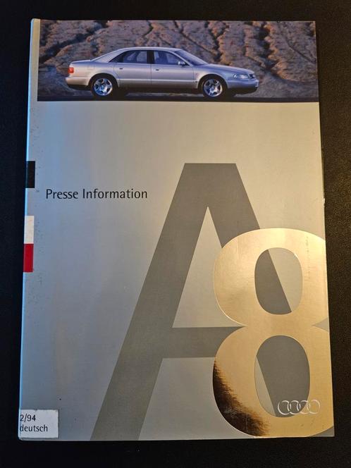 Persmap Audi A8 1994, Boeken, Auto's | Folders en Tijdschriften, Zo goed als nieuw, Audi, Ophalen of Verzenden