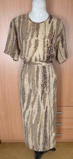 Starstyle lange rok met bijpassende blouse maat 44 [DM], Bruin, Maat 42/44 (L), Ophalen of Verzenden, Zo goed als nieuw