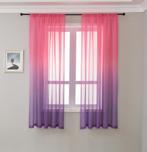 Roze Paarse Gordijnen Gordijn Inbetween Vitrage, Verzenden, Nieuw, 200 cm of meer, 200 cm of meer