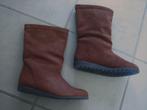 Warme lammy gevoerde bruine nubuck laarsjes ECCO 37 Snazzeys, Ecco, Bruin, Verzenden, Lage of Enkellaarzen
