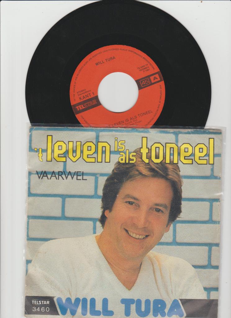will tura leven is als toneel telstar, Ophalen of Verzenden, Zo goed als nieuw, Overige formaten, Levenslied of Smartlap