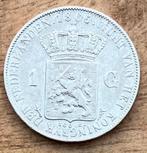 nette 1 gulden 1865 Willem III, Postzegels en Munten, Munten | Nederland, Ophalen, 1 gulden, Koning Willem III, Zilver