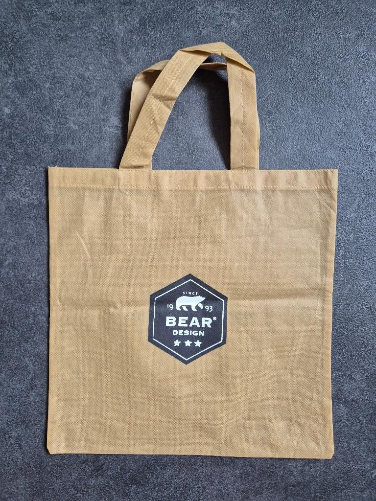 4x Bear totebag / stoffen bewaar tas, Ophalen of Verzenden, Nieuw, Bruin, Overige merken