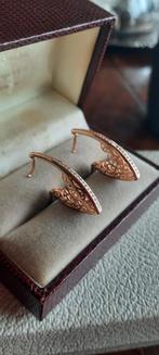 Vintage Victoriaanse  oorbellen, doublé goud., Sieraden, Tassen en Uiterlijk, Antieke sieraden, Ophalen of Verzenden, Goud, Oorbellen