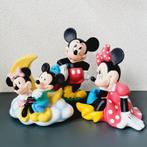 Set van 3 vintage Disneys Mickey & Mini Mouse spaarpotten, Ophalen of Verzenden, Zo goed als nieuw