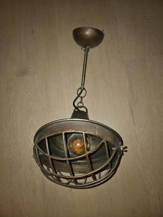 Vintage Scheepslamp Hanglamp - Kooilamp Bully, Antiek en Kunst, Antiek | Lampen, Ophalen of Verzenden