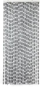 Chenille Vliegengordijn Grijs/Wit 185x56 cm (Kattenstaart), Caravans en Kamperen, Buurserstraat 15 A, 7481 EG,Haaksbergen, Ophalen of Verzenden