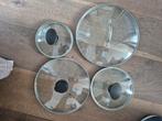 Greenpan glazen deksels 7x, Huis en Inrichting, Keuken | Potten en Pannen, Ophalen of Verzenden, Gebruikt, Glas, Overige typen