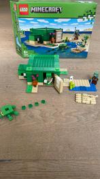 Lego Minecraft The Turtle Beach House 21254, Ophalen of Verzenden, Zo goed als nieuw, Complete set, Lego