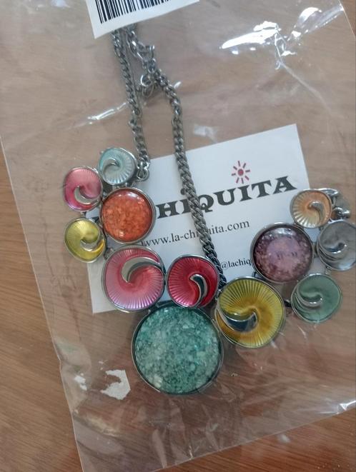 La chiquita halsketting, nieuw, Sieraden, Tassen en Uiterlijk, Oorbellen, Nieuw, Hangers, Overige materialen, Groen, Ophalen of Verzenden