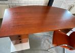 Bureau, kersenhout, mooi model met ladenblok., Ophalen, Zo goed als nieuw