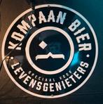 Authentiek Kompaan Bier Reclamebord - Metaal, Ophalen of Verzenden, Reclamebord, Plaat of Schild, Overige merken