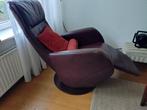 Lederen relax fauteuil, Huis en Inrichting, Fauteuils, Ophalen, Zo goed als nieuw, 50 tot 75 cm, Leer