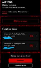 2x AMF ticket for €65 per ticket