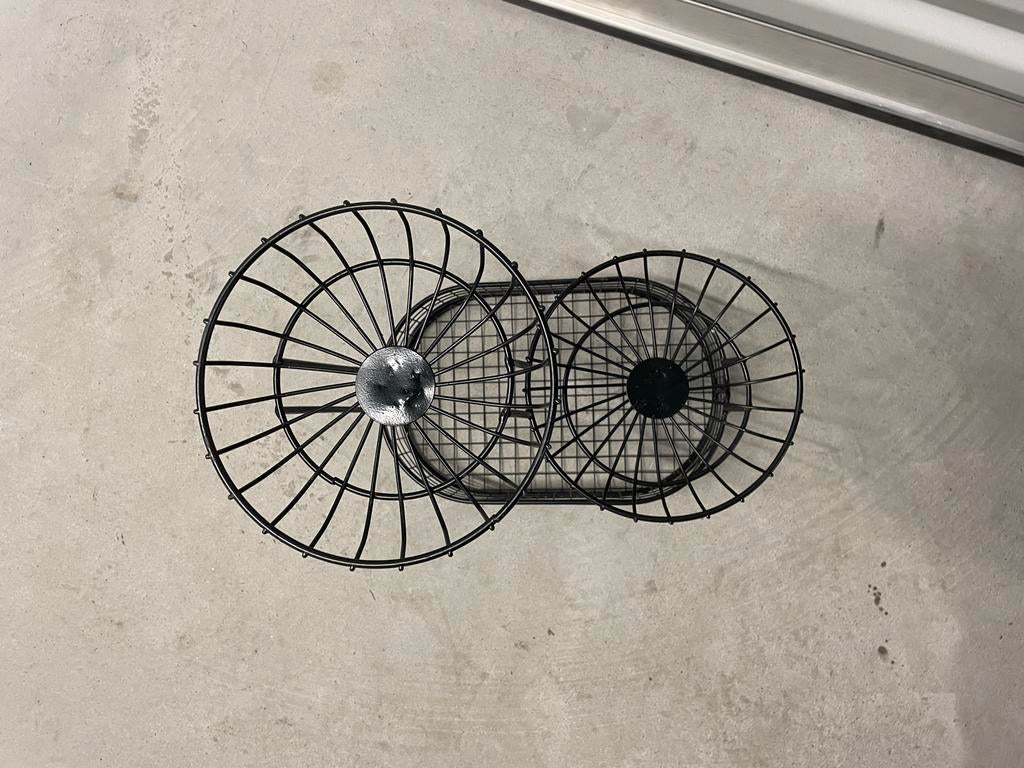 Stijlvolle etagère met 3 manden, Ophalen, Overige materialen, Schaal, Zo goed als nieuw