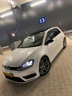 Volkswagen Golf 7 R-LINE 1.6 TDI DSG 2014 parelmoer wit, Auto's, Stof, 4 cilinders, USB, 1239 kg