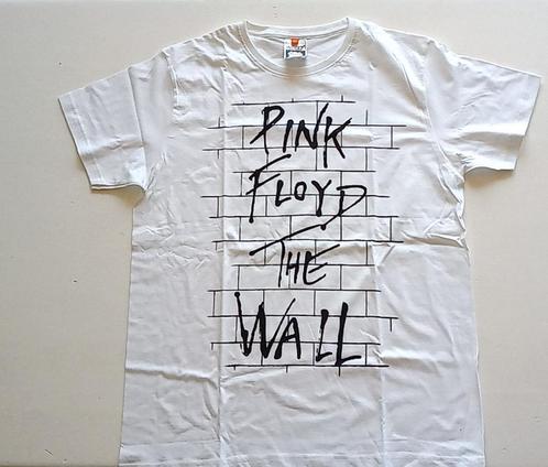 Pink Floyd  zeer mooie The Wall t shirt wit sh 123 maat L, Verzamelen, Muziek, Artiesten en Beroemdheden, Verzenden