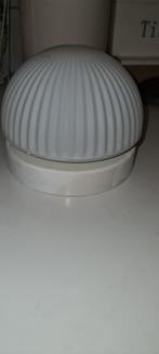 Plafondlamp met glazen bol, Ophalen of Verzenden, Gebruikt, Glas