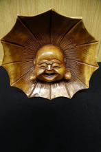 Lachende Boeddha in zon, hout, Ophalen of Verzenden, Zo goed als nieuw