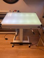 Verlichte tekentafel / lichtbak - 95x70cm, in hoogte verstel, Ophalen, Gebruikt, Minder dan 130 cm, Verlichting