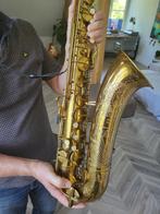 Prachtige vintage Buescher Big B tenor (1946), Muziek en Instrumenten, Ophalen, Gebruikt, Tenor, Met koffer