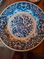Delftsblauw Wandbord Oud Delft  Vogel & Bloemen 38cm, Ophalen of Verzenden