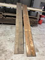 Gebruikte grenen dakbeschot planken, Doe-het-zelf en Verbouw, Hout en Planken, Ophalen, Gebruikt