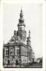 Bolsward Raadhuis 1957-bezoekaankondigingskaart v. Lunteren, Verzenden, 1940 tot 1960, Gelopen, Friesland