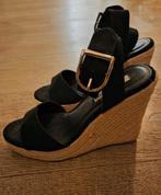 Even&Odd Sleehak Sandalen - Peepertoe maat 36, Kleding | Dames, Schoenen, Zwart, Zo goed als nieuw, Even&Odd, Sandalen of Muiltjes