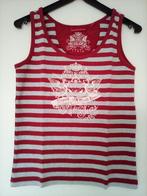 Esprit top, bordeauxrood met lichtgrijs, maat L, Ophalen of Verzenden, Zo goed als nieuw, Grijs