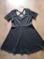 Mooie zwart/witte stippen jurk mt L, Maat 42/44 (L), Knielengte, H&M, Ophalen of Verzenden
