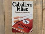 Reclamebord Caballero Cigarettes 20x30, Ophalen of Verzenden, Zo goed als nieuw, Reclamebord