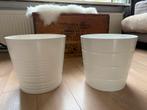 2 mooie grote plantenpotten / kamerplant wit, Ophalen, Overige soorten, Minder dan 100 cm