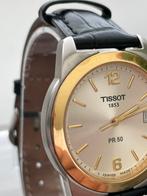 Tissot PR50 staal goud verguld, Overige merken, Polshorloge, Ophalen of Verzenden, Goud