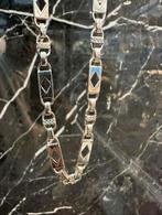Prachtige 925 zilveren platte magnum chain, Sieraden, Tassen en Uiterlijk, Kettingen, Ophalen of Verzenden, Nieuw, Goud