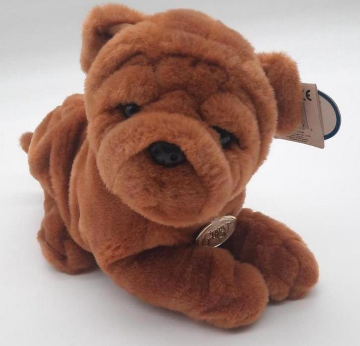 Gina / Dimpel knuffel Shar Pei Hond ca. 34cm lang NIEUWstaat, Kinderen en Baby's, Speelgoed | Knuffels en Pluche, Zo goed als nieuw