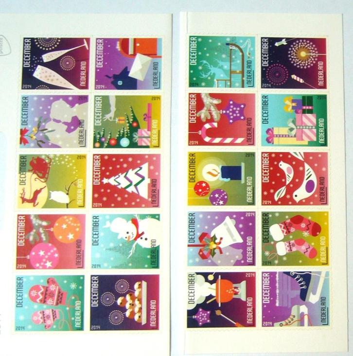 frankeergeldig 10x Decemberzegel Blok vel postzegel, Postzegels en Munten, Postzegels | Nederland, Postfris, Na 1940, Ophalen of Verzenden