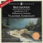 BEETHOVEN Symphonies 5 & 7 CD ASHKENAZY DECCA PENGUIN ZGAN, Orkest of Ballet, Ophalen of Verzenden, Zo goed als nieuw, Classicisme