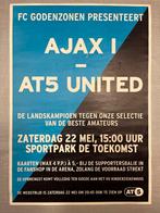 Ajax - AT5 Reclame Poster - Zeldzaam!, Ophalen of Verzenden, Zo goed als nieuw, Ajax, Poster, Plaatje of Sticker