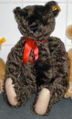 STEIFF TEDDY CLASSIC DONKER * de Mooiste Beer! *, Verzamelen, Beren en Cherished Teddies, Verzenden, Zo goed als nieuw, Stoffen beer