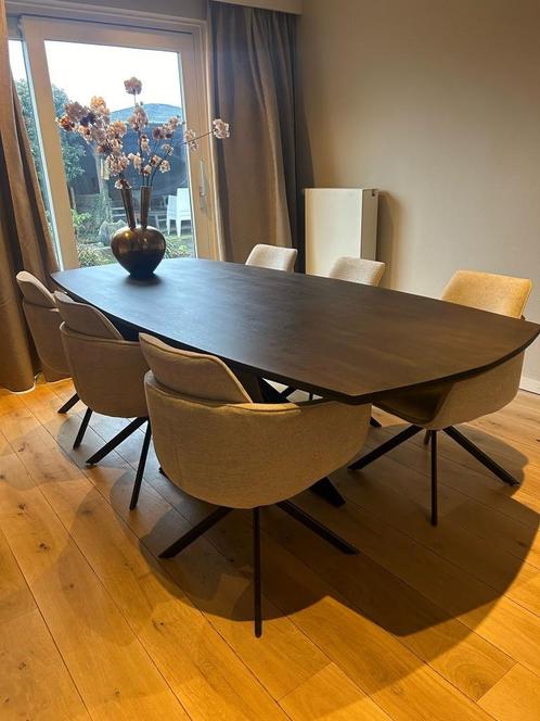 LEEGVERKOOP  STOCK TEDDY BEIGE NORMAAL 299 NU 159 CHEFMEUBEL, Huis en Inrichting, Stoelen, Nieuw, Vijf, Zes of meer stoelen, Metaal