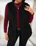 Vest Elsa Zwart (44 tm 52), Kleding | Dames, Grote Maten, Verzenden, Nieuw, Zwart, Trui of Vest
