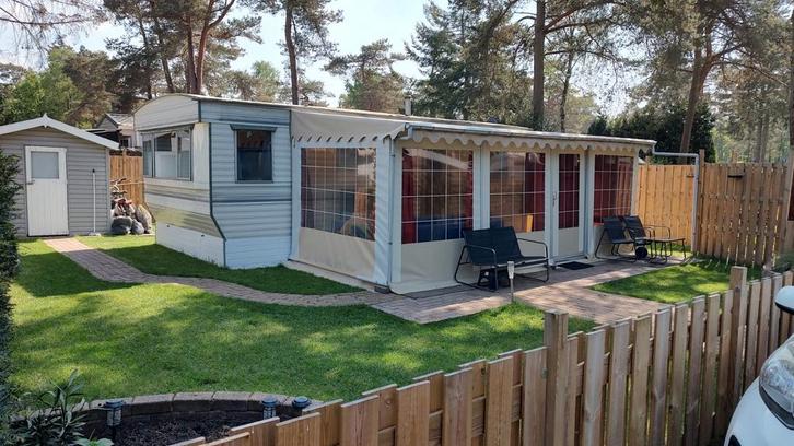Stacaravan met jaarplaats, Caravans en Kamperen, Stacaravans, meer dan 6, Ophalen of Verzenden