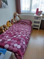 Eenpersoons bed wit 90x200 cm inclusief nachtkastje, Huis en Inrichting, Slaapkamer | Complete slaapkamers, Ophalen, Zo goed als nieuw