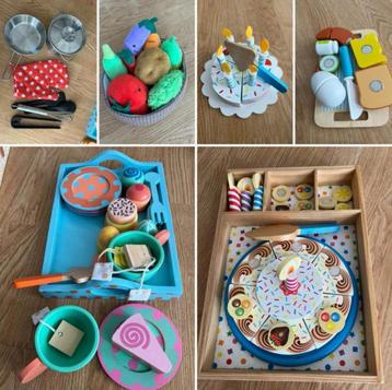 Houten Speelgoed Keuken - Speelkeuken Accessoires (6) Set beschikbaar voor biedingen