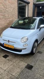 Fiat 500 1.2 lounge 2008 lichtblauw, Auto's, Voorwielaandrijving, Stof, 4 cilinders, 840 kg