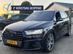 Audi SQ7 4.0 TDI V8 7-Persoons Zwart Panoramadak Trekhaak BT, Auto's, Audi, SQ7, Gebruikt, Zwart, Leder